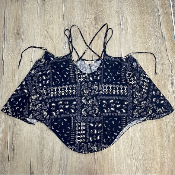 Free People Hey Girl Tank Top Navy - Picture 7 of 10